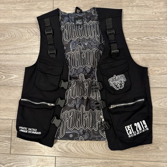 wobble factory Other - Wobble Factory Tactical Utility Vest Black Techwear Rave Streetwear Size M